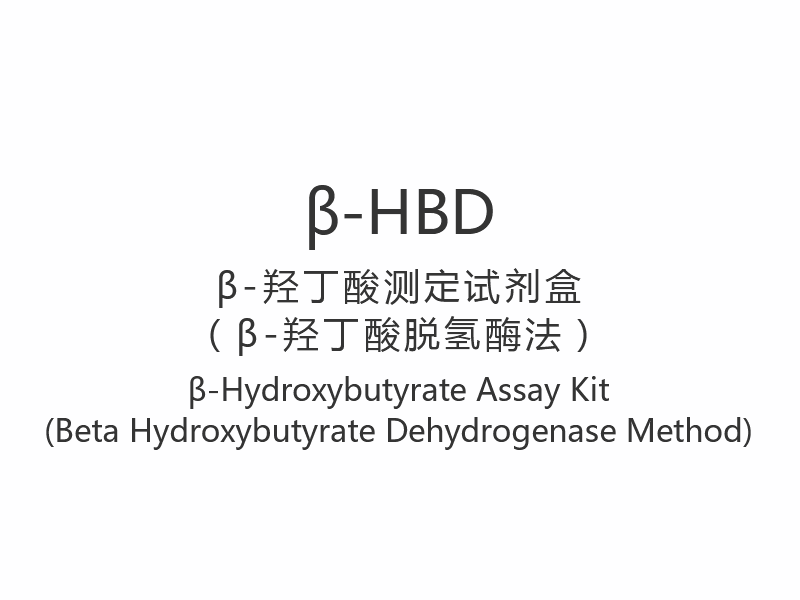 【β-HBD】β-Hydroxybutyrate Assay Kit (Beta Hydroxybutyrate Dehydrogenase Method)