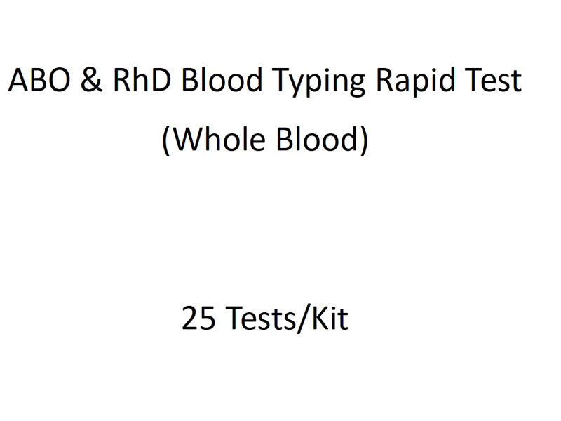 ABO & RhD Blood Typing Rapid Test